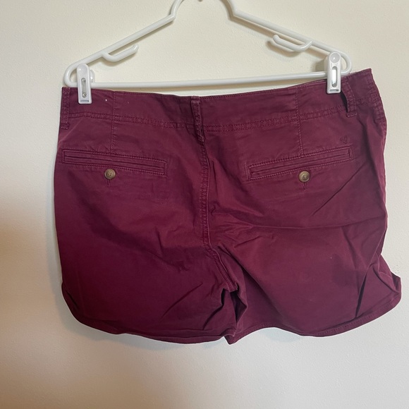 Maroon American Eagle “Shortie” Shorts - Picture 3 of 4